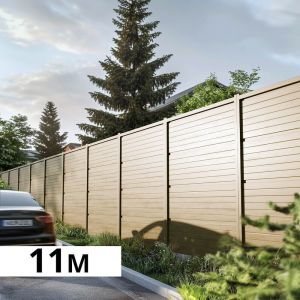 Mur anti-bruit REFLECT - Hauteur : 2,40m - Longueur : 10,97m - Absorption sonore jusqu’à 50% - Réduction sonore