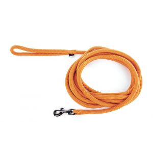 Laisse longe nylon ronde - Orange - 13mmx5m