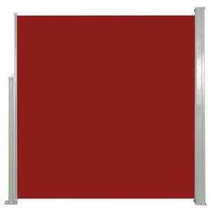 Auvent paravent store brise-vue latéral rétractable de patio jardin terrasse balcon protection visuelle écran 140 x 300 cm rouge 02_0007092