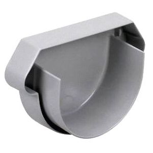 Tube descente gouttière DN80 pré-manchonné - PVC - Gris clair - L.4m