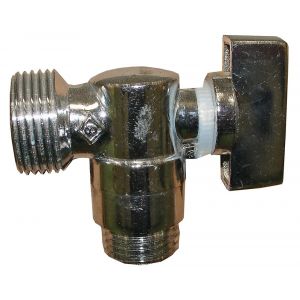 Robinet machine &agrave; laver un quart de tour chrom&eacute;