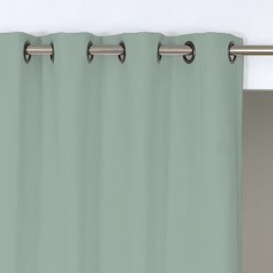 Rideau thermique et obscurcissant cocoon vert tilleul, 130 x 250 cm