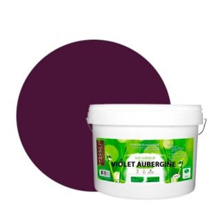 Violet Aubergine Violet Aubergine-Peinture murale naturelle écologique aspect mat intérieur Natura - 10L