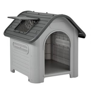 Niche PVC avec trou d'aération gris et noir 87 x 72 x 75,5 cm 03_0007985