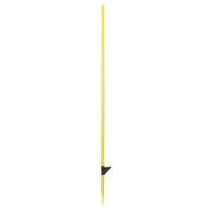 Piquet fibre jaune 125 cm 12 mm x10