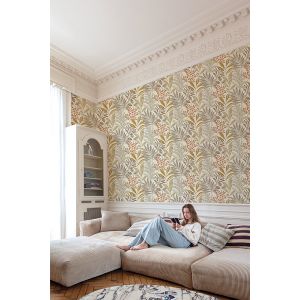 Papier peint vinyle intisse - Exotic orange