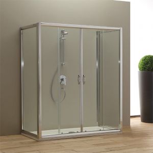 Porte Douche 160X80 Cm Pour Remplacement De La Baignoire / Giada