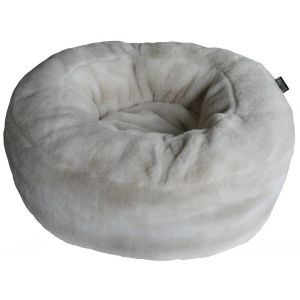 Coussin donut fourrure xxl pour chat 50 x 50 cm