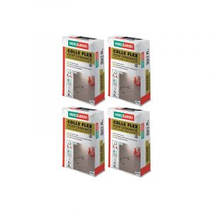 Lot de 4 colles carrelage PAREXLANKO colle flex performance - 25 kg - 03310