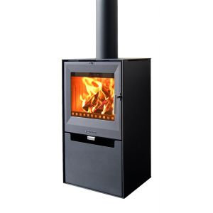 Poêle à bois Aduro 14 avec foyer surélevé - Noir
