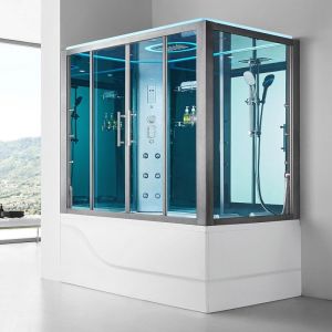 Baignoire balnéo douche hammam OMEGA DUO GAUCHE