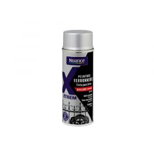 Peinture ferronnerie aerosol - Noir - Brillant - 150ml