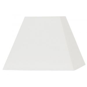 Abat-jour carré 17cm blanc