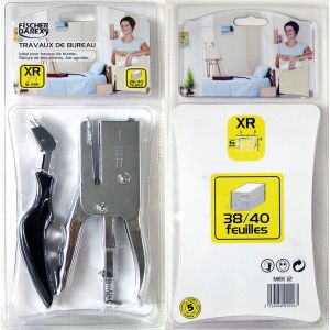 Kit agrafeuse de bureau + ote agrafes