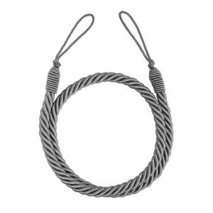 Embrasse à rideaux torsadée Van Lathem, gris perle