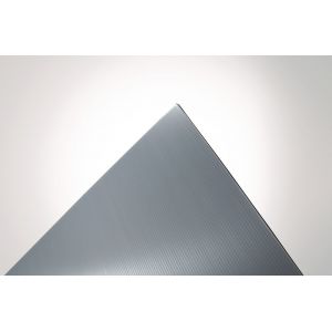 PLAQUE POLYPROPYLENE ALVEOLAIRE GRIS OPAQUE 200x100 cm +-- 2.5 mm