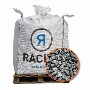 Paillage minéral pouzzolane grise 7/15 Big bag 500 litres pour 10m2