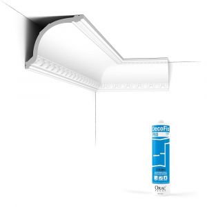 Pack 10 mètres Corniches Plafond C216 avec colle - Orac x Cimaises-et-plus - 11,