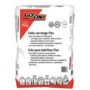 Colle carrelage Flex Intérieur & extérieur 45x45 Blanc Sac 25 kg