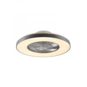 Ventilateur de plafond argent avec effet étoile dimmable - Climo