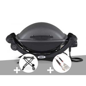 Barbecue électrique Q 1400 - Weber + Chariot + Kit ustensiles