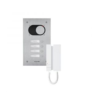 COMELIT - Kit Audio 4 BP, Platine Switch + Combiné Audio - KIXA0104