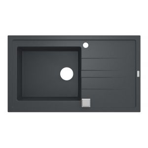 &eacute;vier Cuisine CAREA Tango 1 Cuve Gris B&eacute;ton