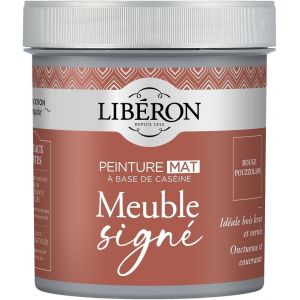 Meuble sign&eacute;, Peinture cas&eacute;ine Mat &agrave; base de cas&eacute;ine Rouge Pouzzolane 0,5L