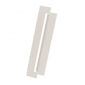 Lot de 2 joues lat&eacute;rales en alu blanc cr&egrave;me taille XL - DECOCLIM - DECOCLIM-23AXL9001-JLAT