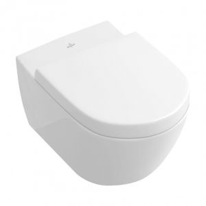Villeroy & Boch Subway 2.0 Set Cuvette sans bride DirectFlush et SupraFix 3.0 + Abattant softclose Duroplast avec QuickRelease