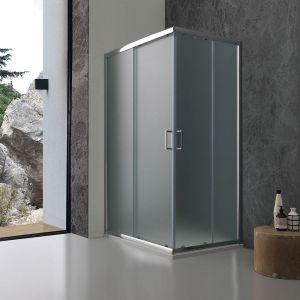 Cabine De Douche Rectangulaire 80X120 Verre Mat / Giada