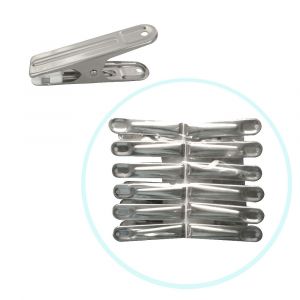 Pinces a linge x12 inox 6.3 cm