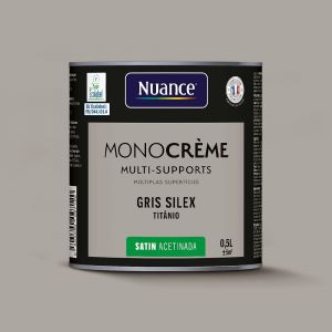 Peinture MonoCr&egrave;me - Gris silex - Satin - 0.5L