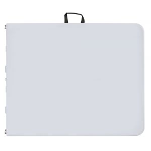 Table de jardin pliante - Résine et acier - Blanc - 180cm