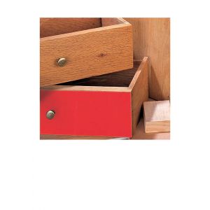 Rouleau adh&eacute;sif d&eacute;coratif rouge brillant 2 m x 45 cm