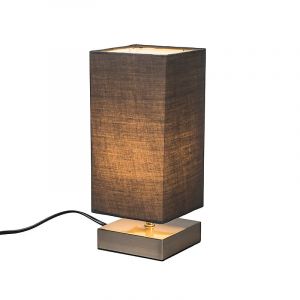 Lampe de table moderne grise avec acier - Milo