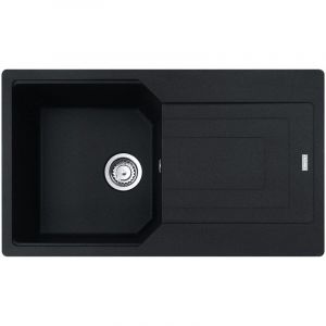 Franke Urban Evier de cuisine en Fragranit +, 860x500mm, Egouttoir r&eacute;versible, Onyx (UBG611-86ON)