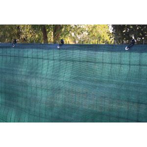 BRISE VUE 230G BANDES RENFORCEES ET OEILLETS ALU VERT 1X2M