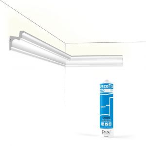 Pack 10 mètres Corniches Plafond C323 avec colle - Orac x Cimaises-et-plus - 5.5