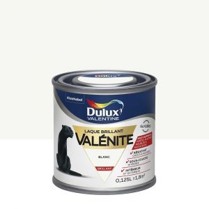 Peinture Laque Val&eacute;nite - Blanc - Brillant - 0,125L
