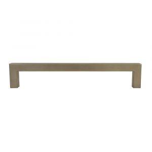 Poignée de porte rectangulaire fine - Inox - Entraxe 128mm