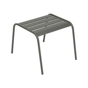 Table de jardin basse repose-pieds Monceau - Acier - Romarin