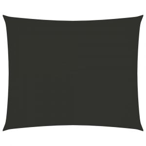 Voile toile d'ombrage parasol tissu oxford rectangulaire 3 x 4 m anthracite 02_0009661