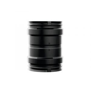 Adaptateur F/F pour pellets à simple paroi - Email 0.7mm - noir - Ø80 - modèle Apollo