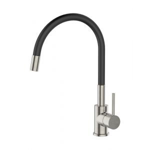 Mitigeur &eacute;vier &agrave; m&eacute;moire de forme haut dulse fa&ccedil;on inox