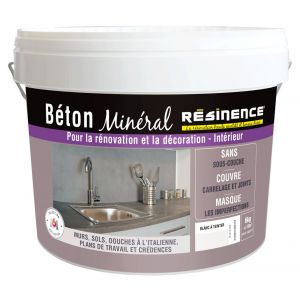 Béton Minéral Blanc à teinter 6kg ultra résistant