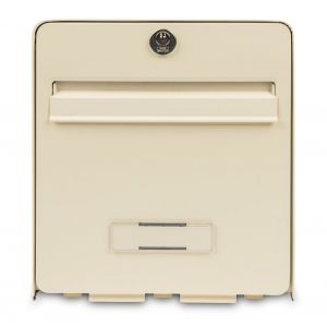 Boîte aux lettres en acier galvanisé beige 2 portes barillet PTT