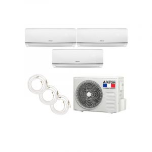 Climatiseur reversible tri-split AIRTON - A Poser Soi-meme - 2500W - 3500W - ReadyClim 3x4M