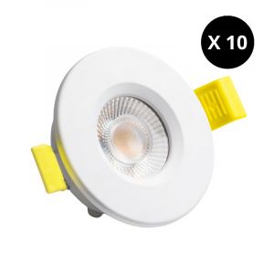 SOLUM - Pack de 10 Spots extra plats STELLA SD Blanc - S0340690D