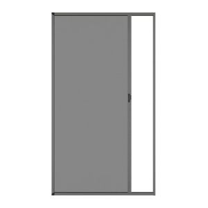 Moustiquaire enroulable porte - Latérale - Alu - Gris - 140x230cm